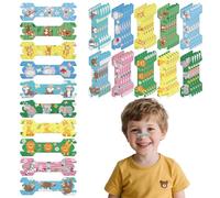 Whemyreat 60pcs Kids Nose Strip Breathe with Cartoon Pattern Nasal Congestion Relief Nasal Tape Breathe Snoring Strip Sleep Tape for Boys and Girls Anti Snoring Nose Clips for Sport and Sleep 1.7x0.5