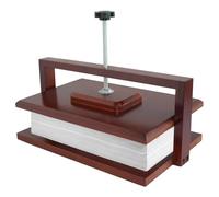 Whemyreat Wood and Bamboo Bookpress, Paper Press, Flower Press, Multifunctional Manual Sturdy Book Press for Bookbinding Needs Even Printing, DIY Bookbinders in the Office (Small)