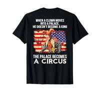 When A Clown Moves Into A Place (on back) T-Shirt