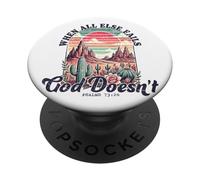 When All Else Fails God Doesn't Motivational Faith Quote PopSockets Adhesive PopGrip