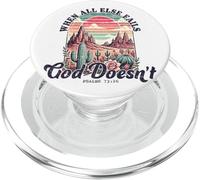 When All Else Fails God Doesn't Motivational Faith Quote PopSockets PopGrip for MagSafe
