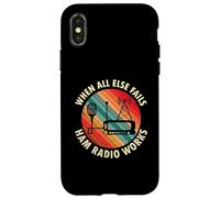 When All Else Fails Ham Radio Works Retro Radio Operator Case for iPhone X/XS