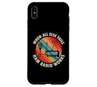 When All Else Fails Ham Radio Works Retro Radio Operator Case for iPhone XS Max