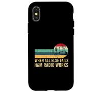 When All Else Fails Ham Radio Works Retro Vintage Case for iPhone X/XS