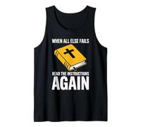When All Else Fails Read The Instructions Again Christian Tank Top