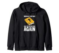 When All Else Fails Read The Instructions Again Christian Zip Hoodie