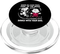 When All Else Fails Turn Up The Music & Dance With Your Dog PopSockets PopGrip for MagSafe