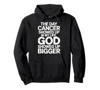 When Cancer Came God Showed Up Even Bigger Pullover Hoodie