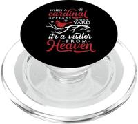 When Cardinals Appear Cardinal Bird Tshirt Kids Women Men PopSockets PopGrip for MagSafe