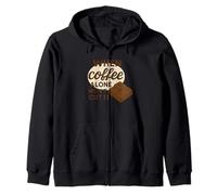 When Coffee Alone Won't Cut it, Tired parent life quote Zip Hoodie