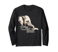 When Cruelty Becomes Normal Compassion Radical Elephant Long Sleeve T-Shirt