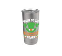 When do the Shenanigans Start - St Patricks Day Irish Stainless Steel Insulated Tumbler