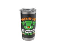When do the Shenanigans Start - St Patricks Day Irish Stainless Steel Insulated Tumbler