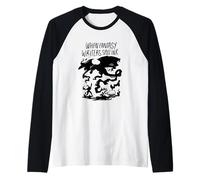 When Fantasy Writers Spill Ink - Dragon Design Raglan Baseball Tee
