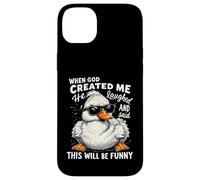 When God Created me he laughed and thought That will funny Case for iPhone 14 Plus