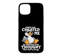When God Created me he laughed and thought That will funny Case for iPhone 15 Plus