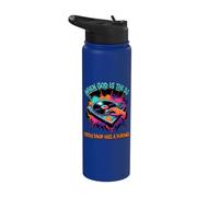 When God is The DJ Every Drop Has A Purpose Christian Music Stainless Steel Insulated Water Bottle
