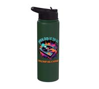 When God is The DJ Every Drop Has A Purpose Christian Music Stainless Steel Insulated Water Bottle