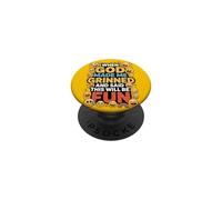 When God Made Me Grinned This Will Be Fun Christian PopSockets Adhesive PopGrip