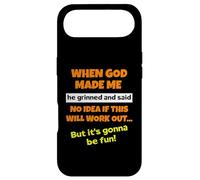 When God Made Me He Grinned And Said Funny Saying Sarcastic Case for iPhone Air