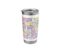 When God Made Me He Grinned and Said This Will Be Fun Stainless Steel Insulated Tumbler