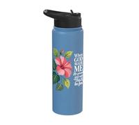 When God Made Me He Grinned Said Fun Stainless Steel Insulated Water Bottle