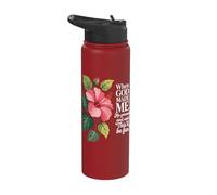 When God Made Me He Grinned Said Fun Stainless Steel Insulated Water Bottle
