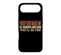 When God Made Me He Grinned Said This'll Be Fun Christian Case for iPhone Air