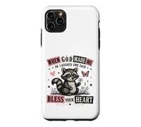When God Made Me He Laughed Raccoon Design Case for iPhone 11 Pro Max