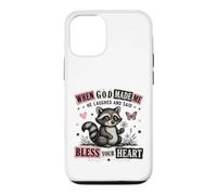 When God Made Me He Laughed Raccoon Design Case for iPhone 12/12 Pro