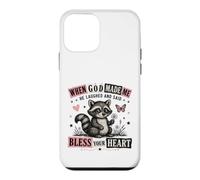 When God Made Me He Laughed Raccoon Design Case for iPhone 12 mini