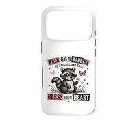 When God Made Me He Laughed Raccoon Design Case for iPhone 17 Pro