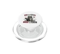 When God Made Me He Laughed Raccoon Design PopSockets PopGrip for MagSafe