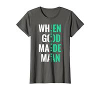 When God Made Men She was Only Joking - Feminist T-Shirt, Women, Asphalt Grey, X-Small
