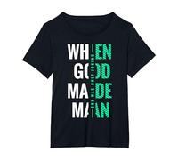 When God Made Men She was Only Joking - Feminist T-Shirt, Women's Plus, Black, 6X