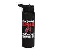 When God Made Redheads he was just Showing Off Redhead Stainless Steel Insulated Water Bottle