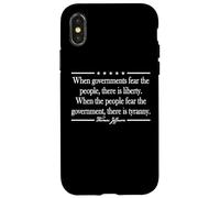 WHEN GOVERNMENTS FEAR THE PEOPLE THERE IS LIBERTY QUOTE Case for iPhone X/XS