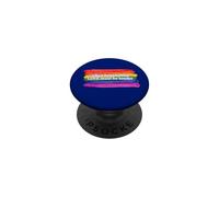 When Hate is Loud Love Must Be Louder Rainbow LGBTBQ Pride PopSockets Adhesive PopGrip
