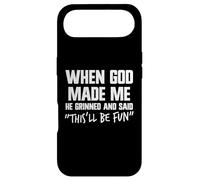 When He Made Me God Grinned And Said This'll Be Fun Jesus Case for iPhone Air