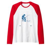 When Hell Freezes Over I'll Ice Fish Fishing Apparel Raglan Baseball Tee