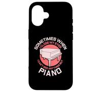 When I close my eyes I can't see anything but piano Case for iPhone 16