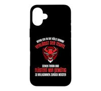 When I come to Hell, the devil leaves his throne Case for iPhone 16 Plus