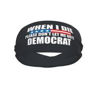 When I Die Don't Let Me Vote Democrat Elevate Your Performance with Fashionable Sweatbands - Ideal for Any Activity!