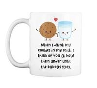 When I Dunk My Cookies in My Milk Mug Coffee Cup Gift Cute Ceramic Heat Resistant Cup Ceramic Tea Cup