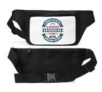 When I go into a Boxing Ring, I'm Willing to die Unisex Waist Bag Black