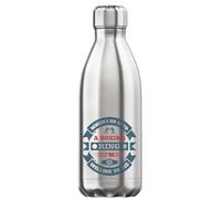 When I go into a Boxing Ring, I'm Willing to die Vacuum Insulated Thermal Water Bottle Silver