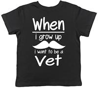 When I Grow Up I Want to be a Vet Childrens Kids Short Sleeve T-Shirt
