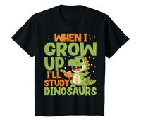 When I Grow Up I'll Study Dinosaurs Funny Dino Lover Kids T-Shirt