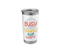 When I Look Busy I'm Really Just Thinking About Naps Stainless Steel Insulated Tumbler
