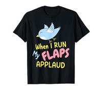 When I Run My Flaps Applaud Inappropriate Embarrassing Funny T-Shirt